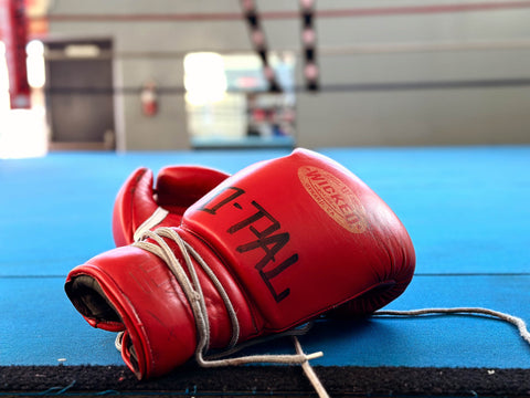 Laced Boxing Gloves-best quality