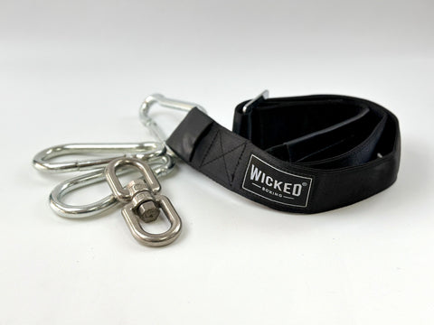 Bag Hanging Kit - Easy Installation for Home Gym Setup black, silver hook